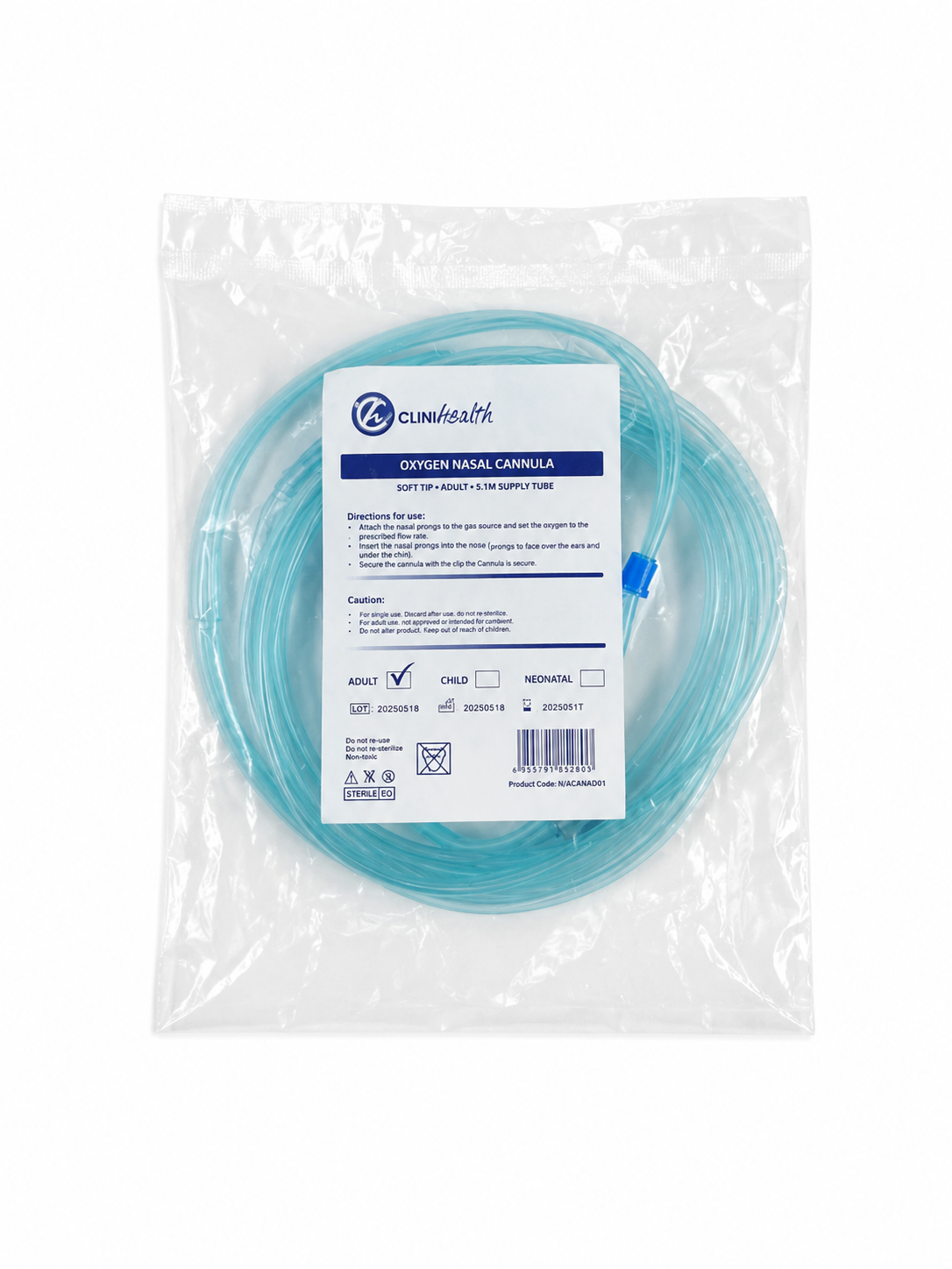 vintagan・an no.27 Oxygen Nasal Cannula - Adult - Clinihealth