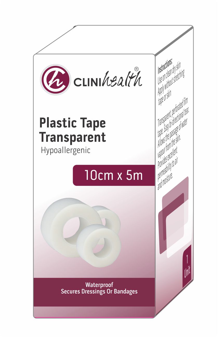 Perforated Plastic Transparent Tape 10x5cm - PLTRNSP1000