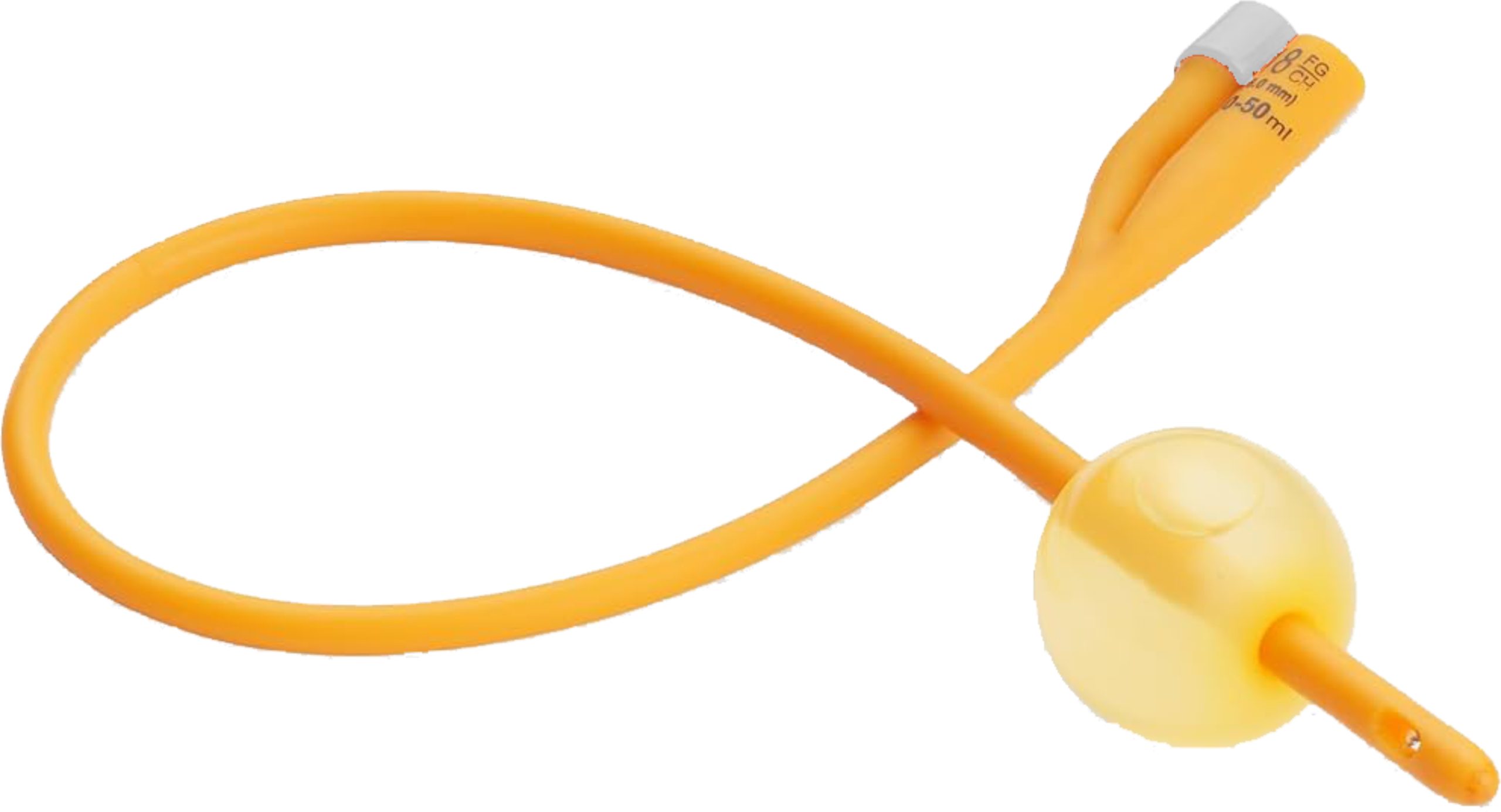 Foley Catheter Latex Silicone Two Way 10FR - 10s - Light Grey