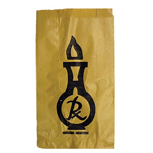 33413_01-500x500-1.jpg Paper Bag Rx Black Med 254x140x70 - Pack of 500 - Image 1