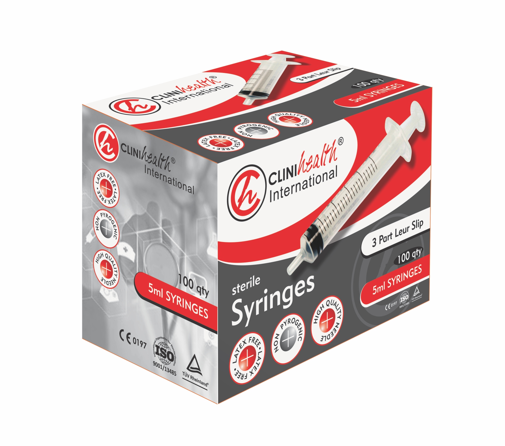 5ML-Syringe-1.jpg Syringe 5ml 3 Part Luer Slip - Box of 100 - Image 1