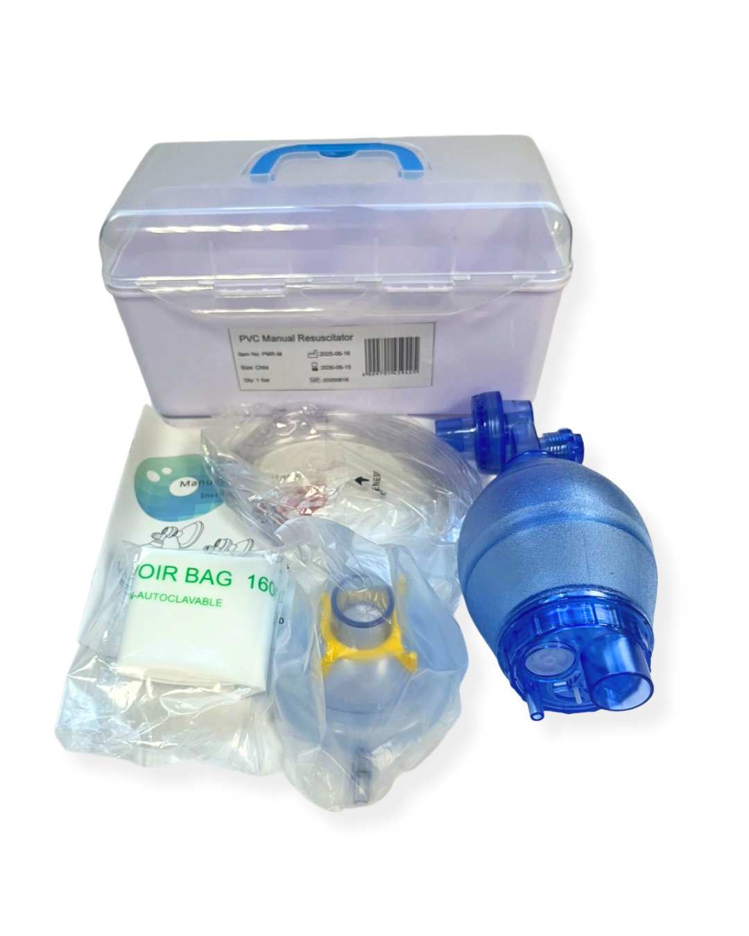 Ambubag-Child-1-PVC.png Oxygen Resuscitator Ambu Bag - Manual Child / Peads (PVC) - Image 1