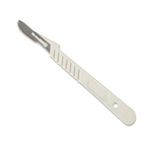 Surgical Blade No 10 Stainless Steel with Plastic Handle - Pack of 10