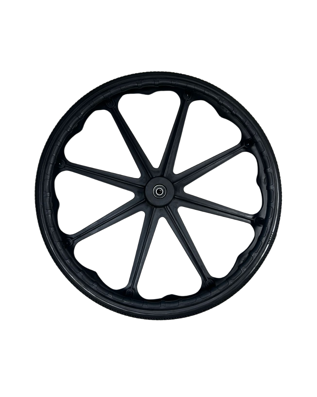 CH807A-Front-View.png Replacement Wheel for Fixed Armrest Wheelchairs (59cm / 23") - Image 1