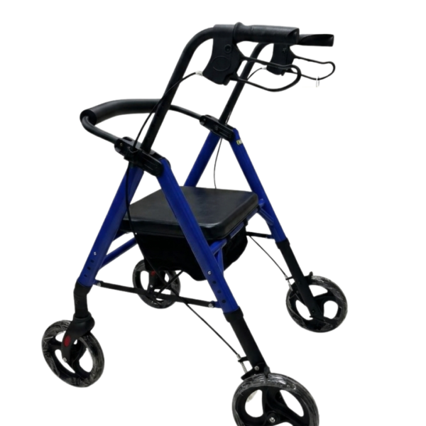 Rollator 4 wheel with Bag and Detachable Back - Aluminum