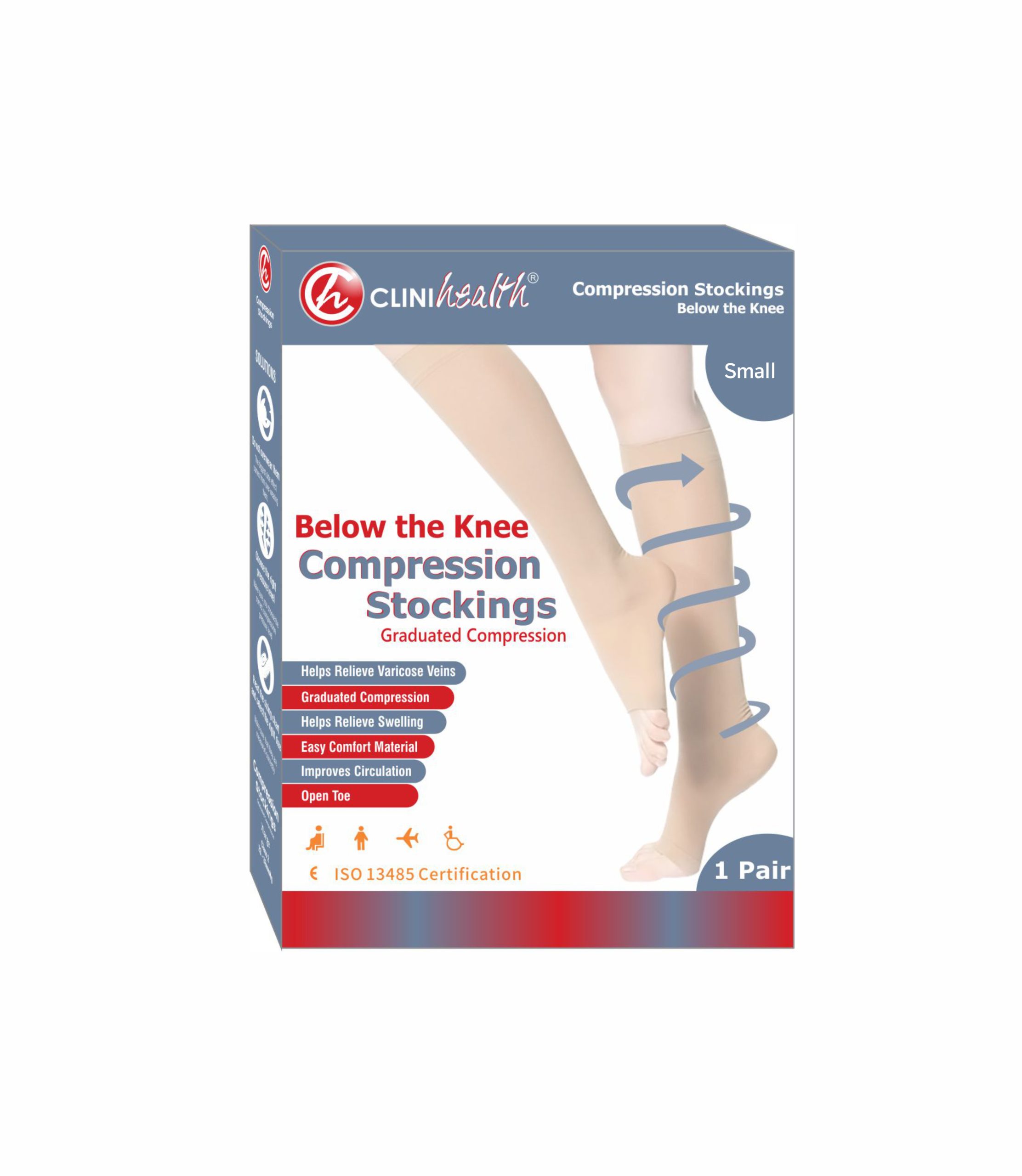 Compression-Stocking-Class-3-Small-scaled-1.jpg Compression Stockings Small Below the Knee Class 3 - Image 1