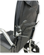 Wheelchair Aluminium Black - 45cm Seat - Image 4
