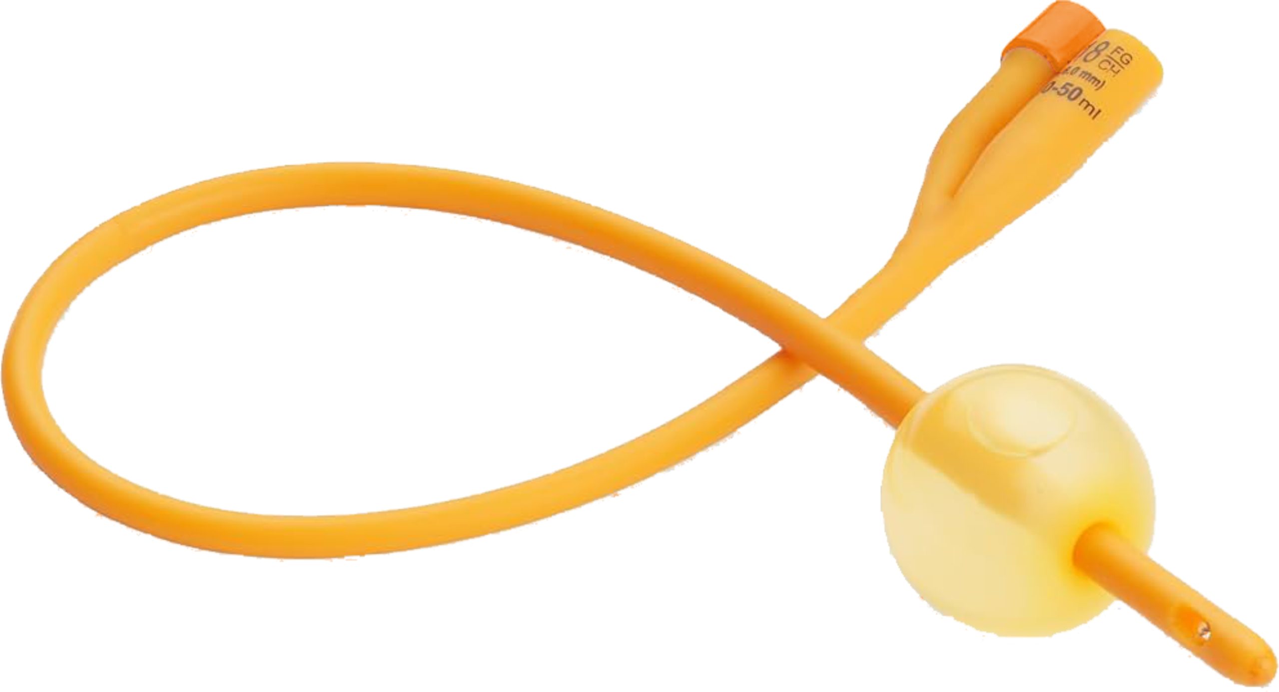 Foley-Catheter-Latex-Silicone-Two-Way-16FR-10s-Orange-scaled-1.jpg Foley Catheter 2-Way Latex Silicone 16FR Orange - Pack of 10 - Image 1