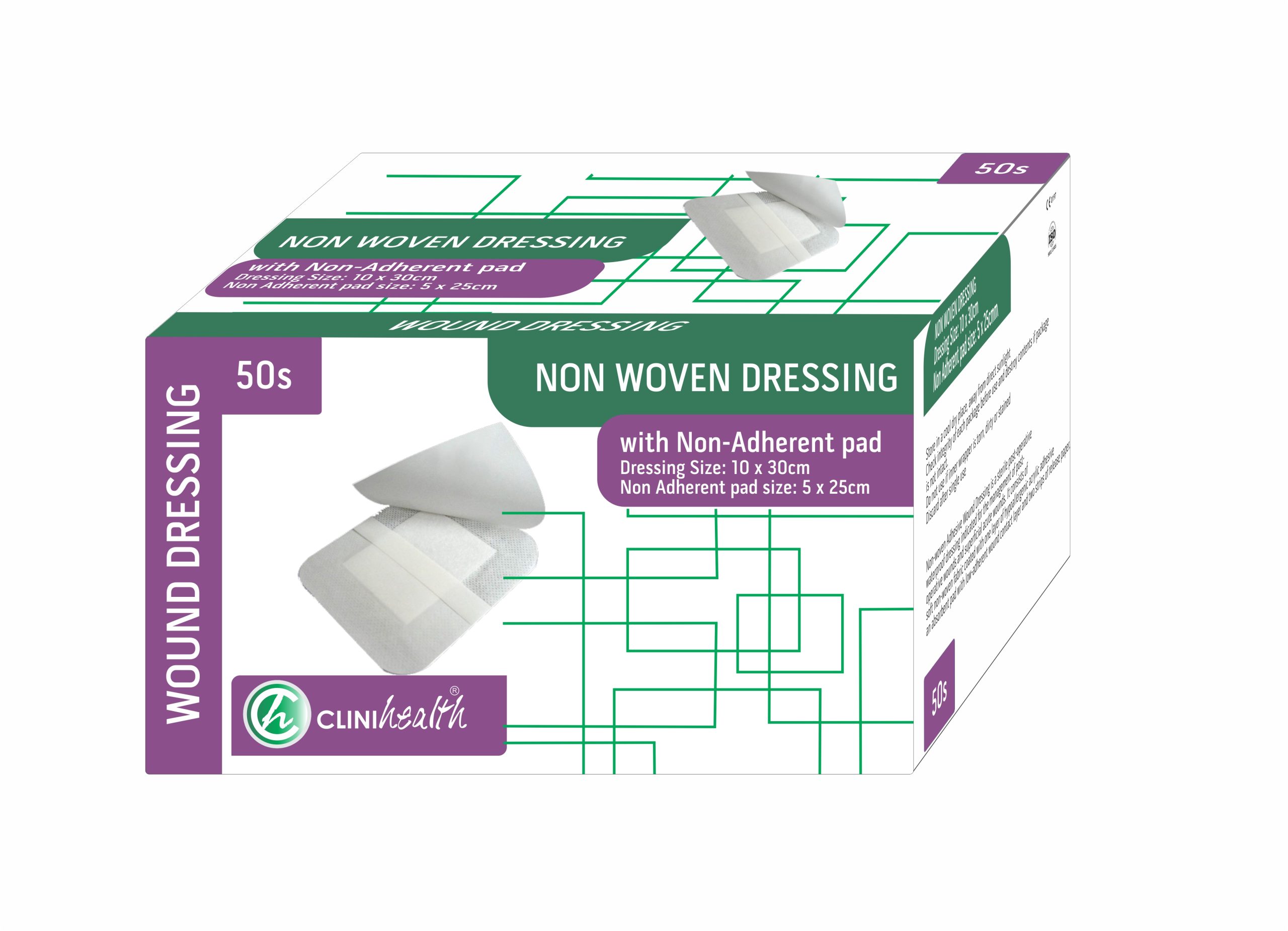 Non-Woven-Dressing-10x30cm-NWDWNAP1030-scaled-1.jpg Dressing Non-Woven with Pad 10x30cm – Box of 50 - Image 1