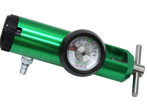 Single Pin Index Oxygen Regulator (0–25 LPM)