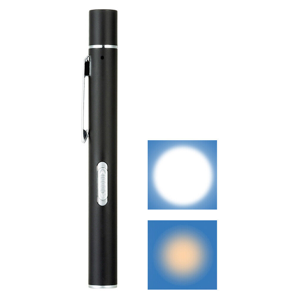 Pupil-Torch-1.jpg Doctors Pupil Torch Yellow/White Dual Light – Black Rechargeable - Image 1