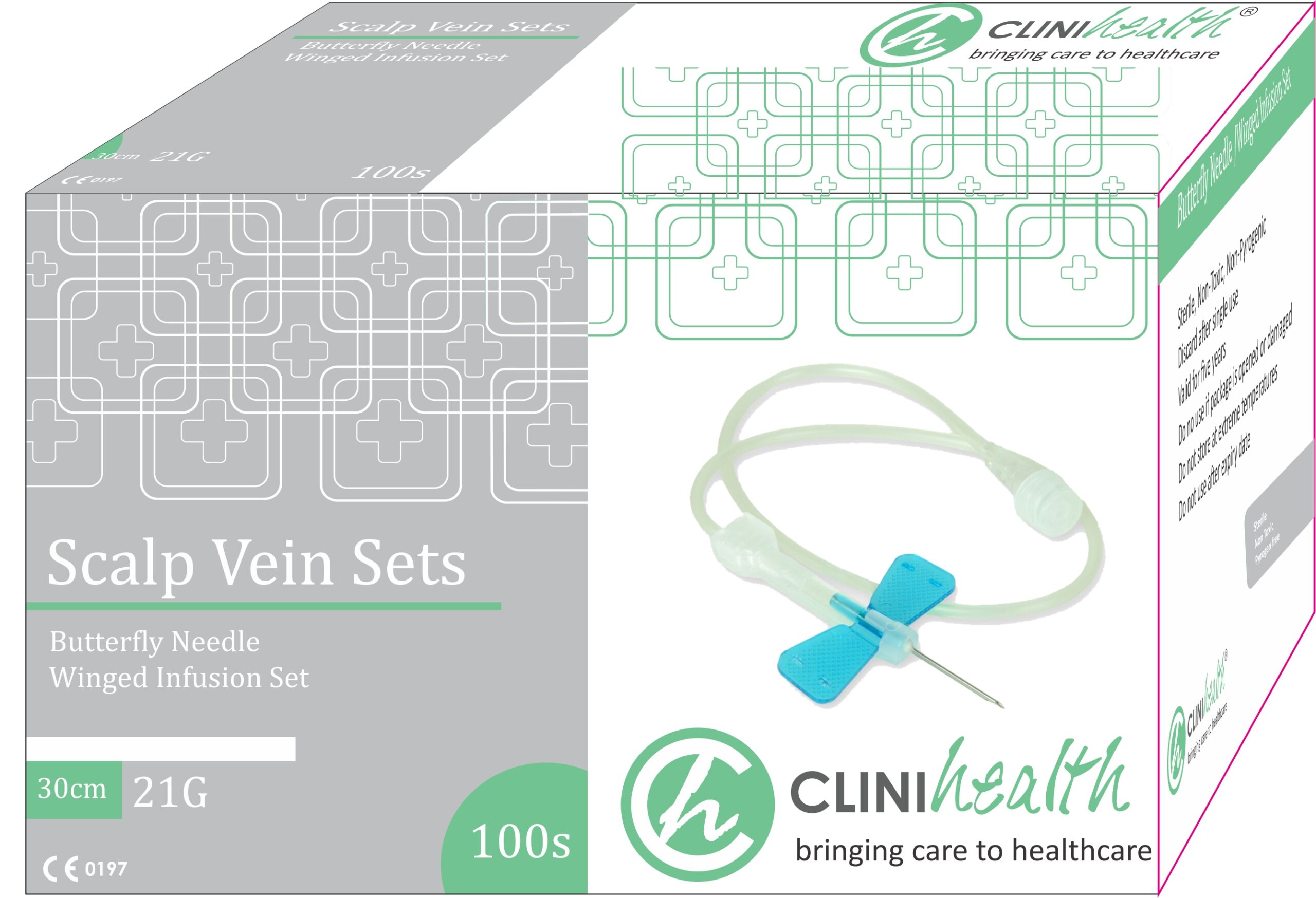 Scalp-Vein-Set-3D-scaled-1.jpg Scalp Vein Set (Butterfly Needle) 21g 30cm - Box of 100 - Image 1