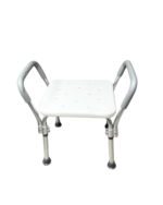 Shower Chair with Handles and No Backrest - Image 3