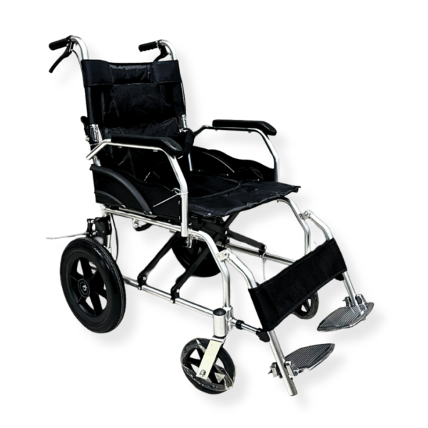 Wheelchair Aluminium Black - 45cm Seat