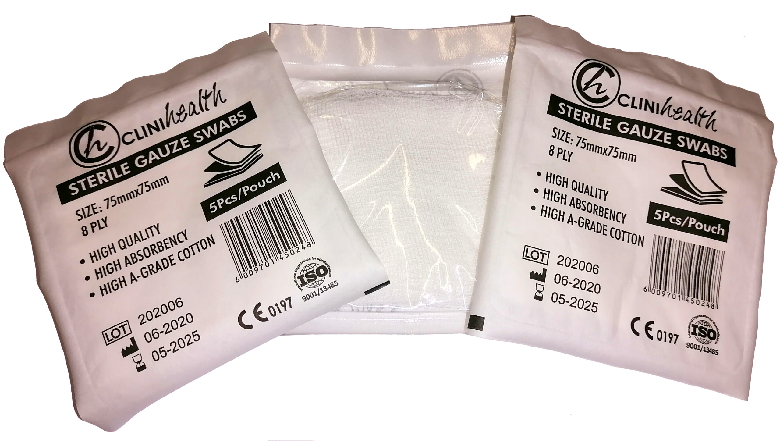 Sterile-Gauze-Swabs-scaled-1.jpg Sterile Gauze Swabs – Pack of 5 (20 Pouches per Box) - Image 1