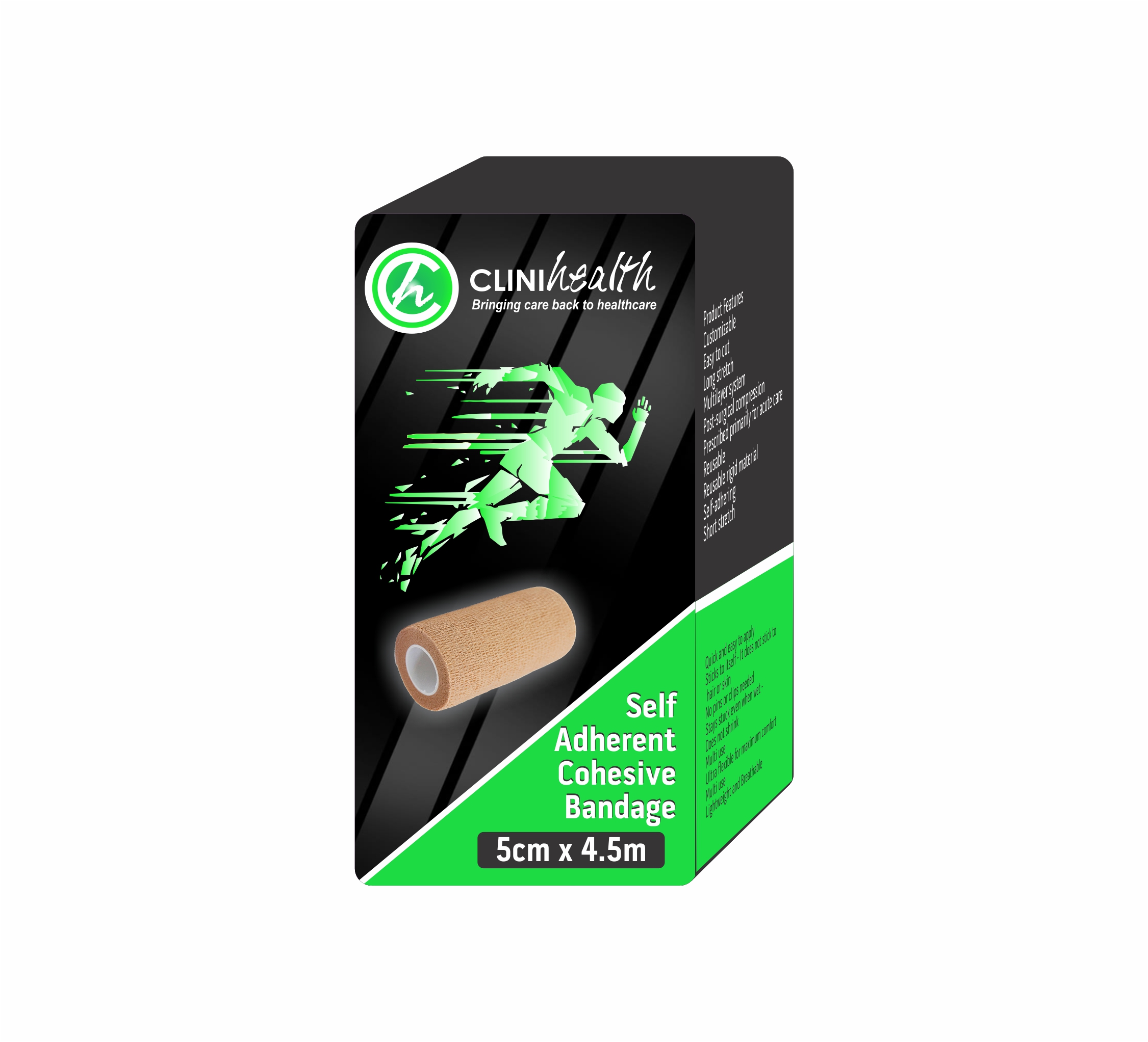 sabnd5cm.jpg Self Adherent Cohesive Bandage 5cm x 4.5m – Singles - Image 1