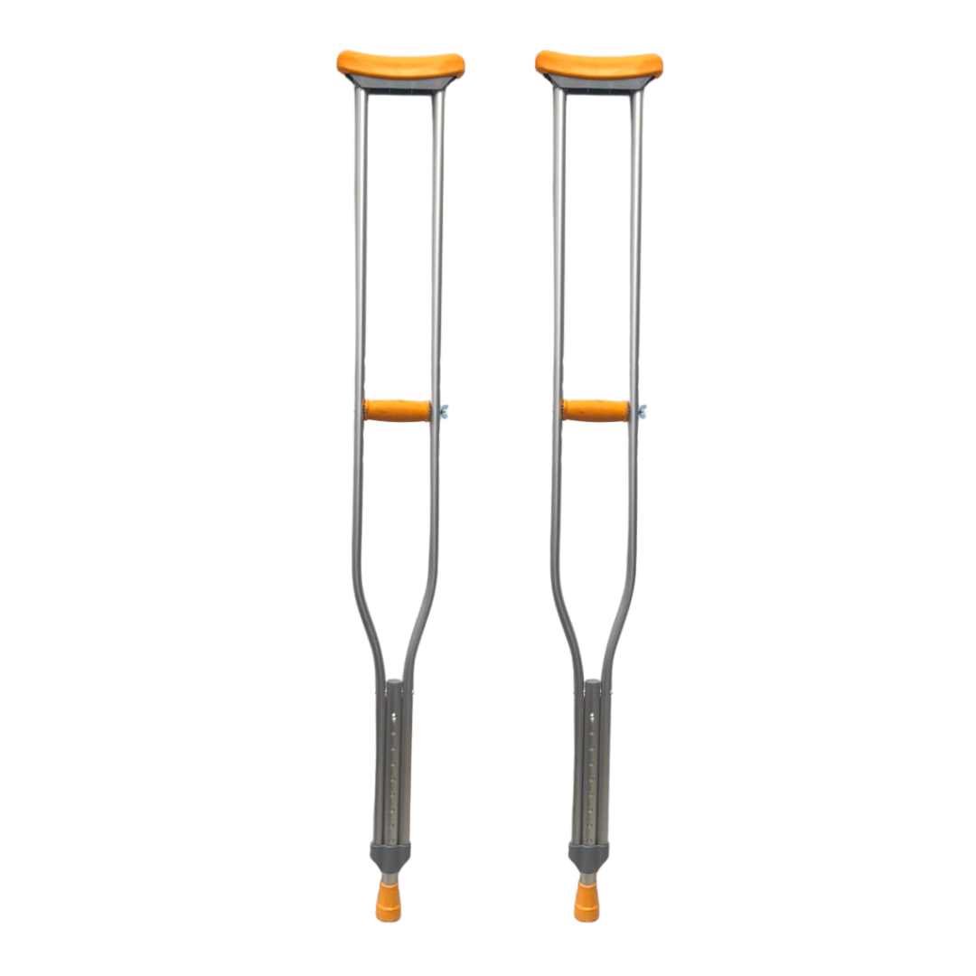 Aluminum-Underarm-Crutches-Large-–-1-Pair.png Aluminum Underarm Crutches Medium - 1 Pair - Image 1