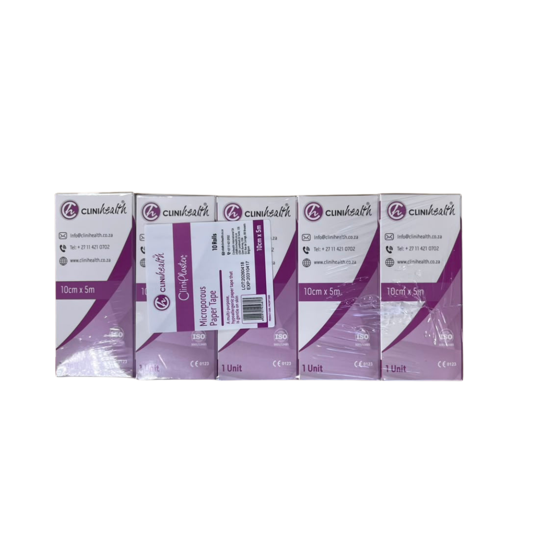 Microporous Tape 10cm x 5m - 10 rolls Microporous Paper Tape 10cm x 5m - Pack of 6 - Image 1